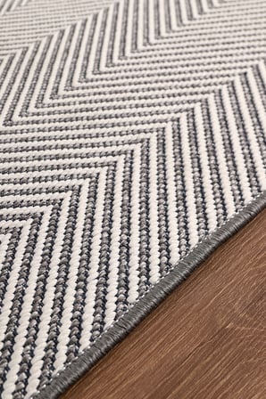 Elit Premium Sisal Jut Halı 1003 - Gri Balık Sırtı Desen
