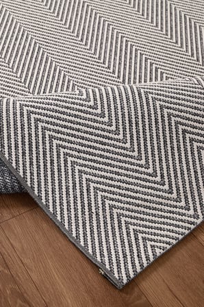 Elit Premium Sisal Jut Halı 1003 - Gri Balık Sırtı Desen