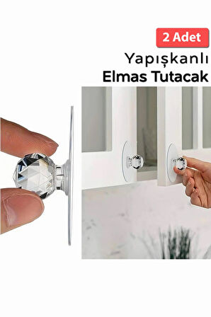 2 Adet Her Eve Lazım Çekmece Klozet Dolap Kapı Düğmesi Pratik Çok Amaçlı Ev Gereçleri