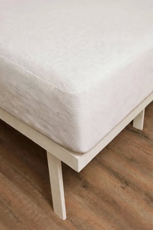 Sıvı Geçirmez Fitted Bazalı Honeycomb Desenli Yatak Alez Seti | Fitted Bazalı Alez ve 2'li Yastık Alez Koruyucusu Beyaz  | Tek Kişilik - Çift Kişilik