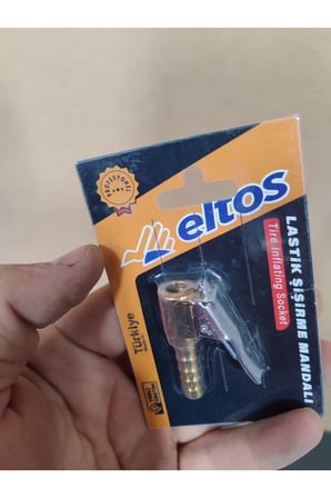 Lastik Şişirme Mandalı Kompresör Uyumlu Lastik ve Top Şişirme Ucu Kilitlemeli Hava Jakı Metal Gövde