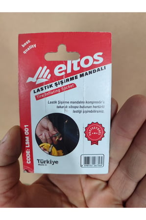 Lastik Şişirme Mandalı Kompresör Uyumlu Lastik ve Top Şişirme Ucu Kilitlemeli Hava Jakı Metal Gövde