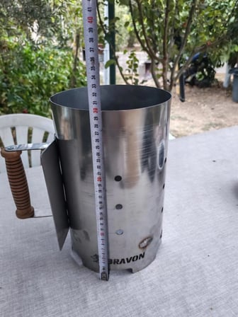Tutuşturma Bacası , Kömür Ateşleme Bacası, Har Bacası,1,5mm Ömürlük , Siperlikli