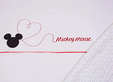 Disney Mickey Embroidery Nakışlı Pamuk Lisanslı Nevresim Takımı