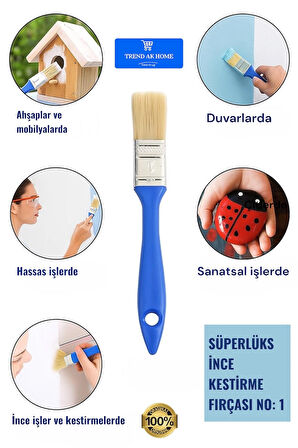LÜKS İNCE KESTİRME FIRÇASI NO: 1