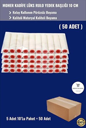 MOHER KADİFE LÜKS RULO YEDEK BAŞLIĞI 10 CM ( 50 ADET ) 