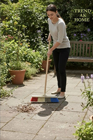 SERT ÇALI FIRÇASI BAHÇE SÜPÜRME TEMİZLEME FIRÇASI 