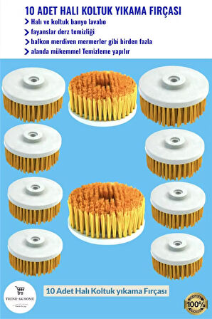 HALI VE KOLTUK YIKAMA FIRÇASI ( 10 ADET )