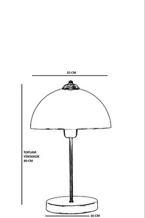 LUNGO ESKİTME UFO BAŞLIKLI MASA LAMBASI