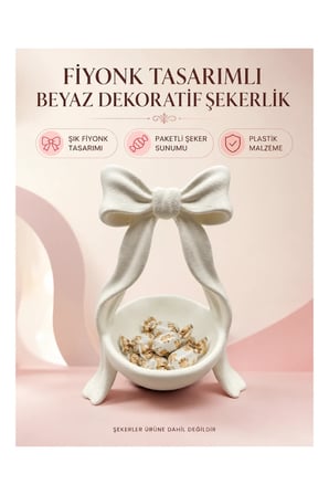 Fiyonklu Dekoratif Şekerlik