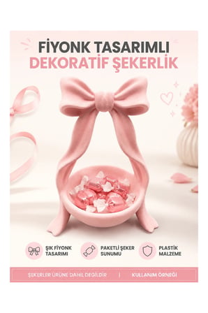 Fiyonklu Dekoratif Şekerlik