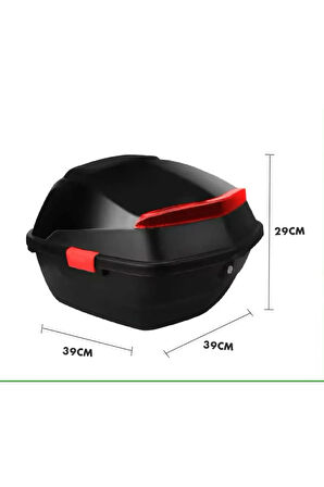 Cornier Motosiklet Arka Çanta Siyah 33Lt