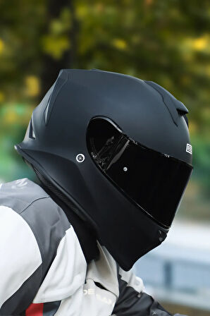 Dinamo Mat Siyah Full Face Kask