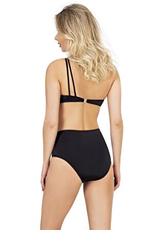 Endeep Kadın Zincir Aksesuarlı Siyah Bikini Takımı
