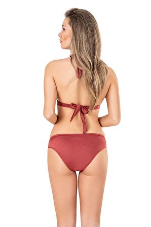 Endeep Kadın Aksesuarlı Yarım Dolgulu Bikini Takımı