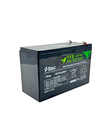 UPS 12V 7Ah Şarjlı Jel Akü