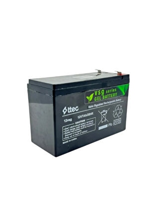 EnerjiStar Jel _12V 7AH Jel Akü (150*65*90MM) - 7 Amper 12 Volt Akü.battery