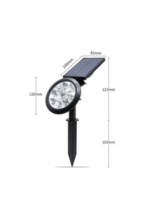cata ct-7320a 18w solar bahçe armatürü (amber)