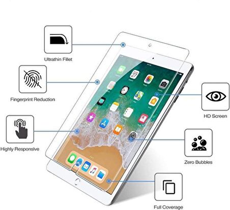 Engo Apple iPad 6. Nesil Ekran Koruyucu Flexible Nano