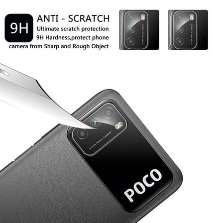 Xiaomi Poco M3 Kamera Lens Koruyucu Temperli Cam