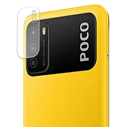 Xiaomi Poco M3 Kamera Lens Koruyucu Temperli Cam