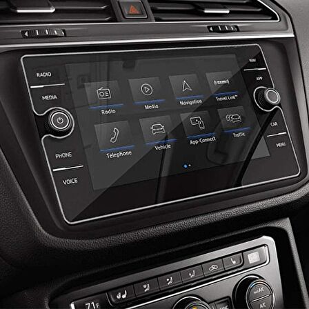 Volkswagen Tiguan 8 inç Ekran Koruyucu Nano Şeffaf