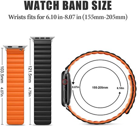 Apple Watch Kordon Watch 8 Baklalı Kordon 41mm
