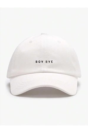 BOY BYE Baskılı Spor Sapka Unisex Ayarlanabilir cırtlı Şapka
