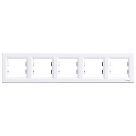 Schneider Electric Eph5800521 Asfora Beyaz Beşli Yatay Çerçeve
