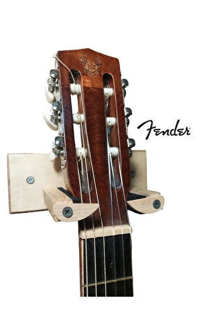 Klasik Akustik Elektro Gitar Duvar Askı Standı Aparatı Askısı Fender - Dekoratif Ahsap Tasarım