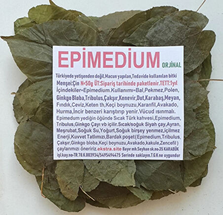 Epimedium yaprak 50 G