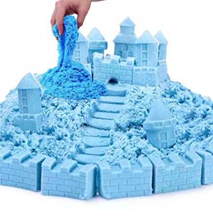 Kinetik kum 1kg - Mavi Renk