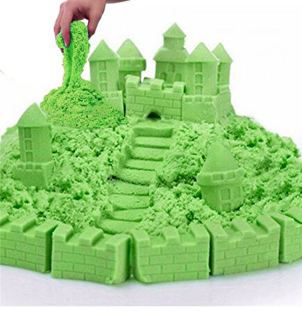 Kinetik kum 1kg - Yeşil Renk