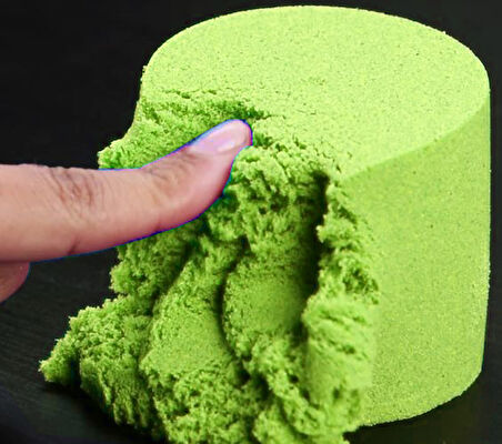 Kinetik kum 1kg - Yeşil Renk