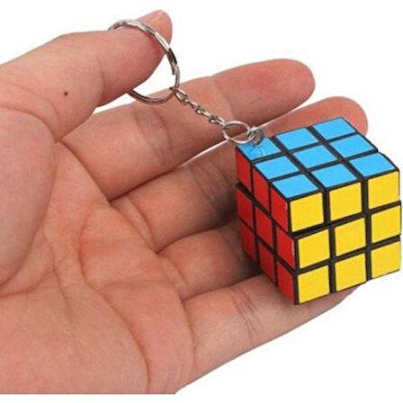 Mini Rubik Zeka Küpü (sabır Küpü) 3x3 Anahtarlık