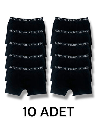 Pamuklu Likralı Erkek Boxer 10'lu Paket