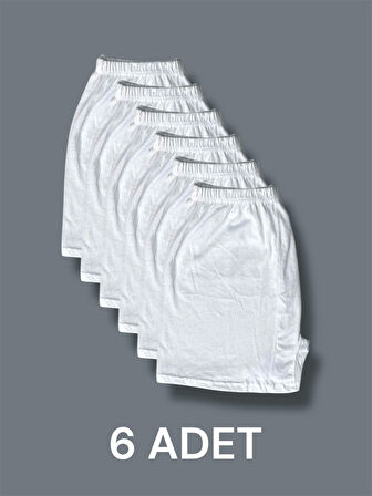 Pamuklu Arjantin Paçalı Erkek Boxer 6'lı