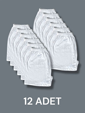 Pamuklu Arjantin Paçalı Erkek Boxer 12'li