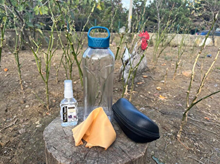 Yetişkin Yüzücü Gözlüğü – Buğu Karşıtı Silikon Çerçeve, Kılıf + Sprey + Bez Hediyeli