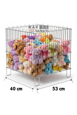 Katlanır Tel Havuz Sepeti 40x53 cm | Market ve Mağaza Promosyon Sepeti | Metal Havuz Sepet