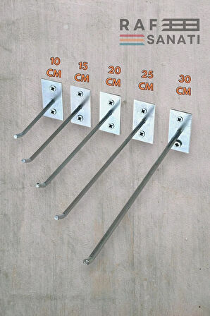 50 Adet Duvar Kancası 10 Cm Duvar ve Suntaya Monte Askı Vidalı Kanca Raf Kancası Raf Askısı Aksesuar
