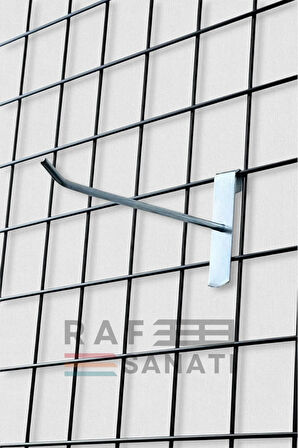 10 Adet Tel Pano Kancası 10 cm - Askı Kanca Raf Askısı Raf Aksesuar Tel Askı Çorap Kancası