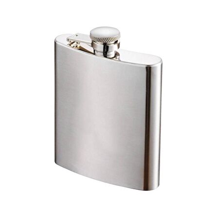 Paslanmaz Çelik İçki Viski Matara 6 Oz  77 Ml