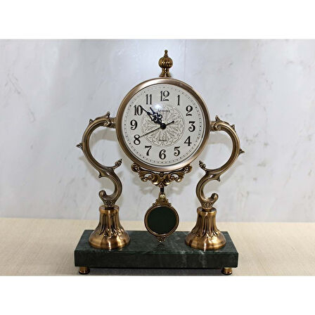 Altı Mermer Sarkaçlı Masa Üstü Saat