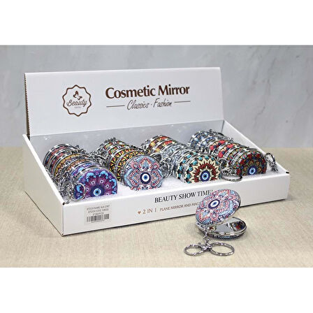 Taşlı El Aynası Anahtarlık