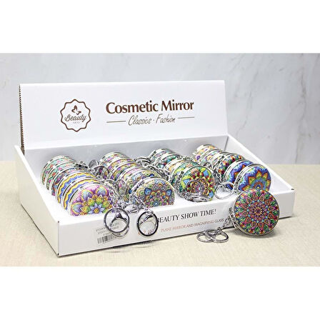 Taşlı El Aynası Anahtarlık