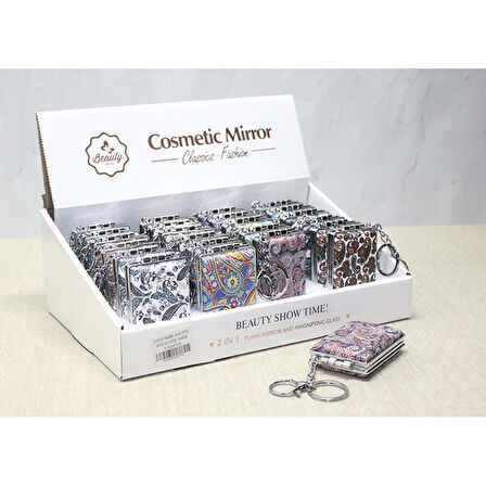 Taşlı El Aynası Anahtarlık