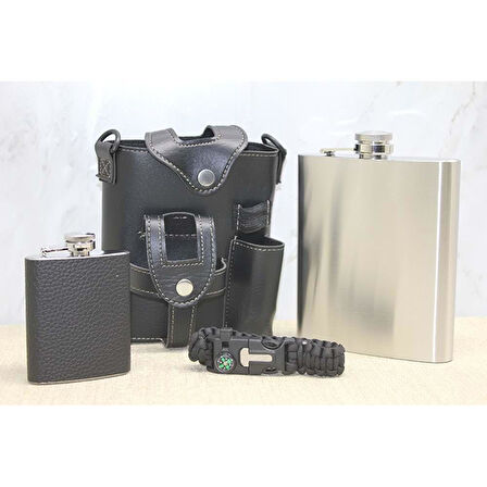 Deri Kılıflı Matara Seti