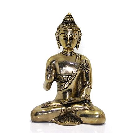 Metal Buda Biblosu 17 Cm Dekoratif Hediyelik