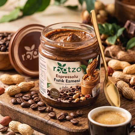Whey Proteinli Espressolu Fıstık Ezmesi 300 gr